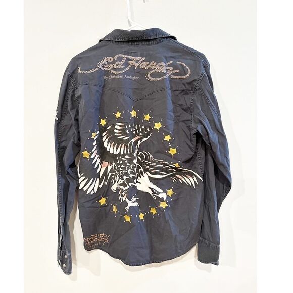 Ed Hardy Tops - Ed hardy by Christian Audigier button down shirt